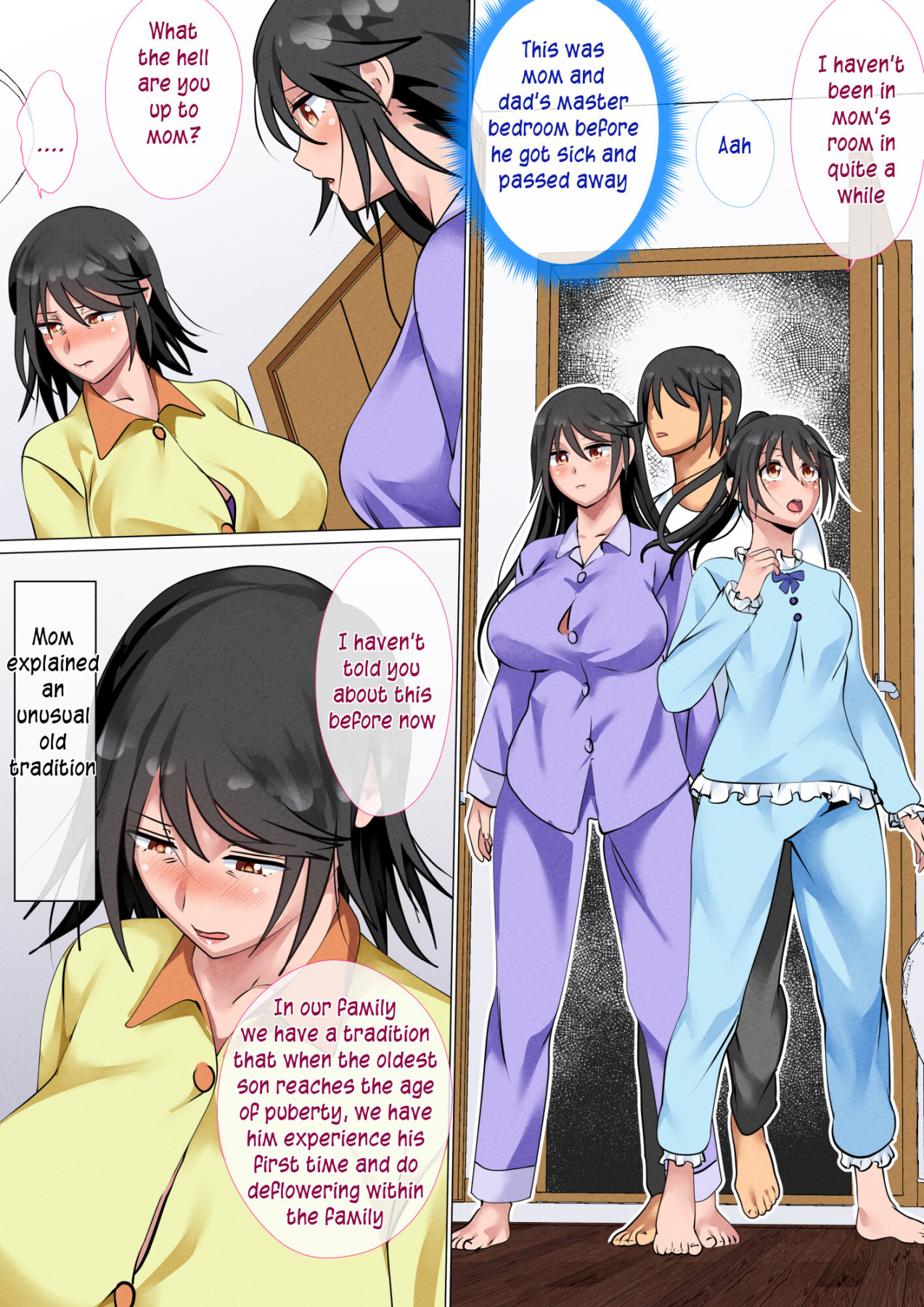 hentai manga A Family With a Tradition of Taking Their Son\'s Virginity